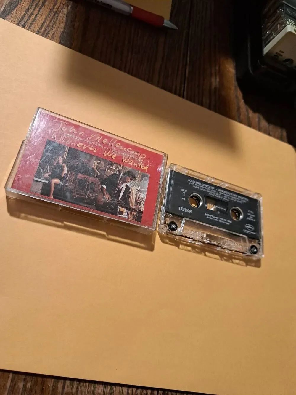 Vintage 1991 John Mellencamp Whenever We Wanted Cassette Mercury Polygram Case